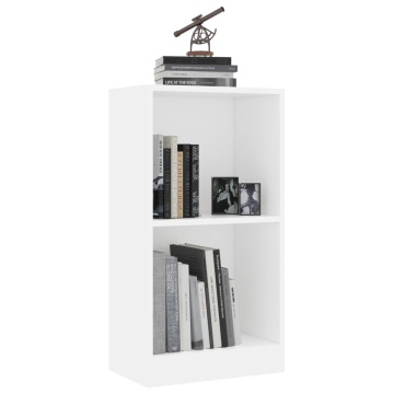Bibliotecă, alb, 40x24x75 cm, lemn prelucrat - Img 3