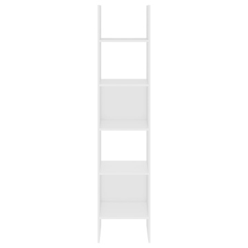 Bibliotecă, alb, 40x35x180 cm, lemn prelucrat - Img 3