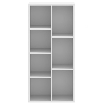 Bibliotecă, alb, 50x25x105 cm, lemn prelucrat - Img 4