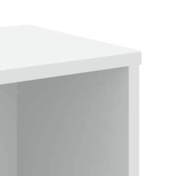 Bibliotecă, alb, 50x25x105 cm, lemn prelucrat - Img 6