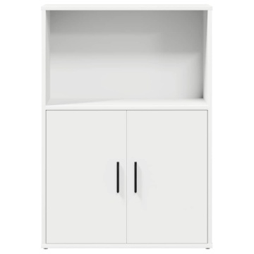 Bibliotecă, alb, 60x24x85 cm, lemn prelucrat - Img 4