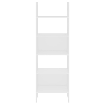 Bibliotecă, alb, 60x35x180 cm, lemn prelucrat - Img 3