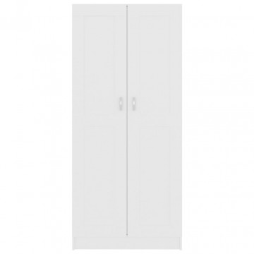 Bibliotecă, alb, 82,5 x 30,5 x 185,5 cm, PAL - Img 5