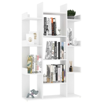 Bibliotecă, alb, 86x25,5x140 cm, PAL - Img 4