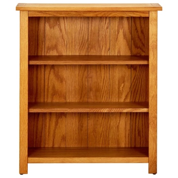 Bibliotecă cu 3 rafturi, 70 x 22,5 x 82 cm, lemn masiv stejar - Img 2