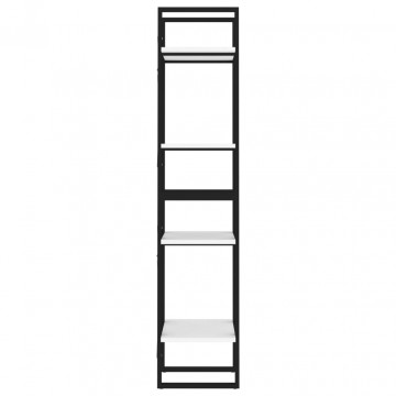 Bibliotecă cu 4 rafturi, alb, 40x30x140 cm, PAL - Img 5