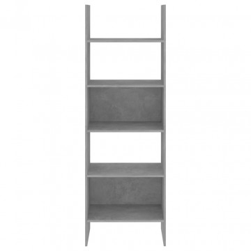 Bibliotecă, gri beton, 60x35x180 cm, PAL - Img 3