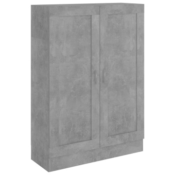 Bibliotecă, gri beton, 82,5 x 30,5 x 115 cm, PAL - Img 2