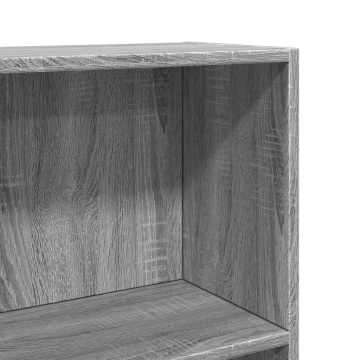 Bibliotecă, gri sonoma, 60x24x109 cm, lemn prelucrat - Img 6