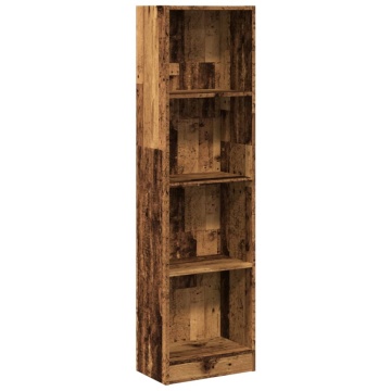Bibliotecă, lemn vechi, 40x24x143 cm, lemn prelucrat - Img 2