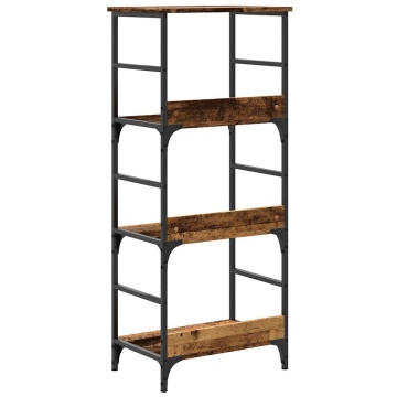 Bibliotecă, lemn vechi, 50x33x117,5 cm, lemn prelucrat - Img 5