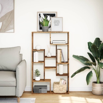 Bibliotecă, lemn vechi, 72x20x120 cm, lemn prelucrat - Img 3
