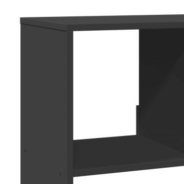Bibliotecă, negru, 100x33x156,5 cm, lemn prelucrat - Img 6