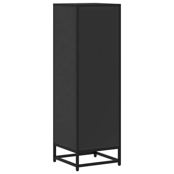 Bibliotecă, negru,33,5x33x107,5 cm, lemn prelucrat - Img 5