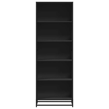 Bibliotecă, negru, 60x35x170,5 cm, lemn prelucrat - Img 4
