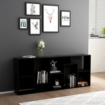 Bibliotecă, negru, 67 x 24 x 161 cm, PAL - Img 3