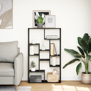 Bibliotecă, negru, 72x20x120 cm, lemn prelucrat - Img 3