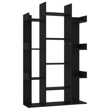 Bibliotecă, negru, 86x25,5x140 cm, PAL - Img 2