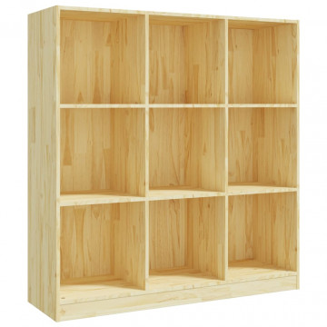Bibliotecă/Separator cameră, 104x33,5x110 cm, lemn masiv pin - Img 2