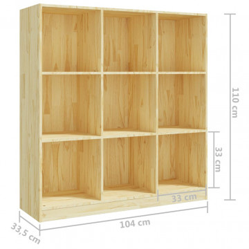 Bibliotecă/Separator cameră, 104x33,5x110 cm, lemn masiv pin - Img 7