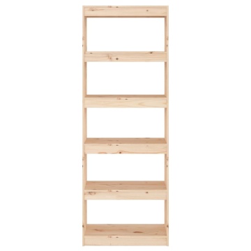 Bibliotecă/Separator cameră, 60x30x167,5 cm, lemn masiv pin - Img 3