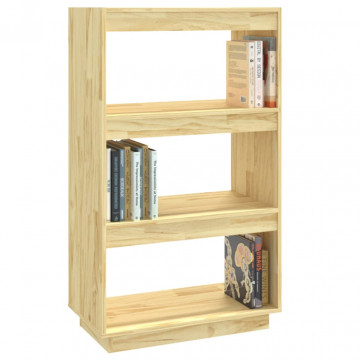 Bibliotecă/Separator cameră, 60x35x103 cm, lemn masiv de pin - Img 4