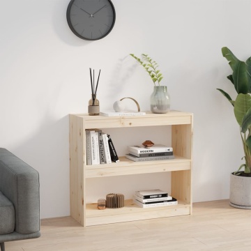Bibliotecă/Separator cameră, 80x30x71,5 cm, lemn masiv de pin - Img 3
