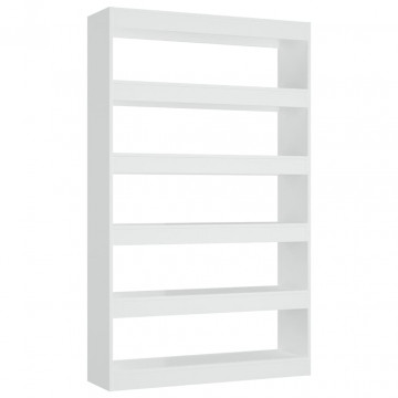 Bibliotecă/Separator cameră, alb, 100x30x166 cm - Img 2