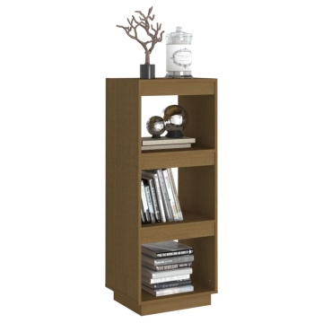 Bibliotecă/Separator cameră, maro miere, lemn masiv de pin - Img 4
