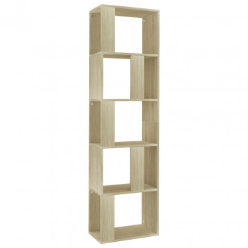 Bibliotecă/Separator cameră, stejar Sonoma, 45x24x159cm, PAL - Img 2