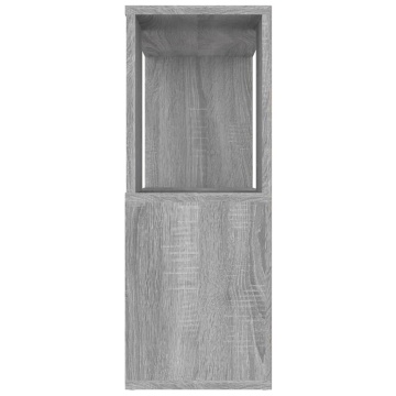 Bibliotecă/Separator de cameră, gri sonoma, 80x24x63 cm - Img 5