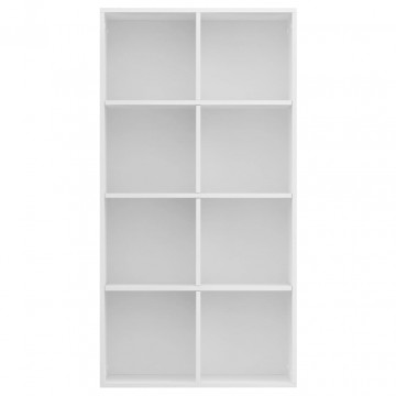 Bibliotecă/Servantă, alb, 66x30x130 cm, PAL - Img 4