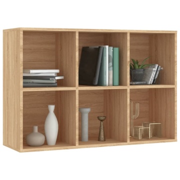 Bibliotecă/Servantă, stejar sonoma, 66x30x98 cm, PAL - Img 8