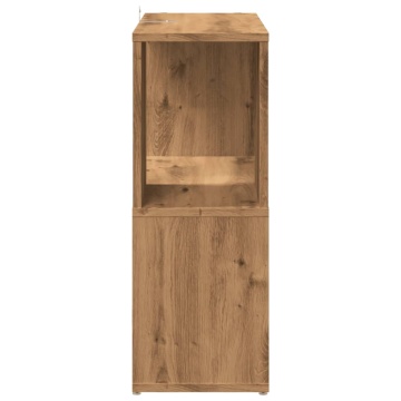 Bibliotecă, stejar artizanal, 60x24x63 cm, lemn prelucrat - Img 8