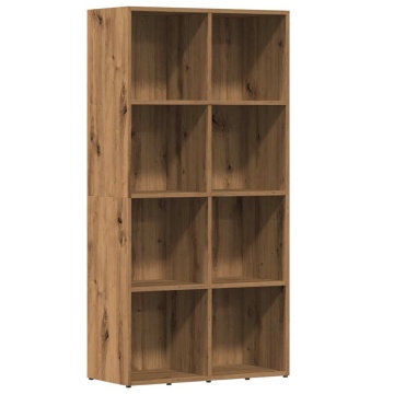Bibliotecă, stejar artizanal, 66x30x130 cm, lemn prelucrat - Img 2