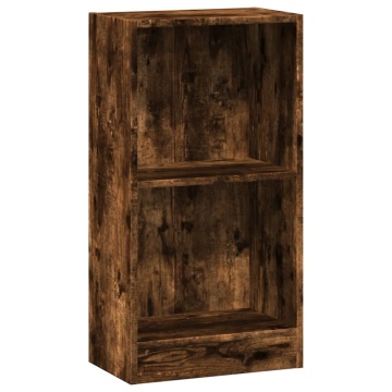 Bibliotecă, stejar fumuriu, 40x24x76 cm, lemn prelucrat - Img 2