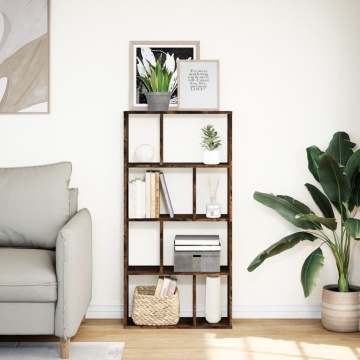 Bibliotecă, stejar fumuriu, 60x20x120 cm, lemn prelucrat - Img 3
