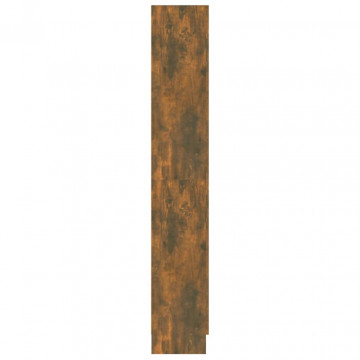 Bibliotecă, stejar fumuriu, 82,5x30,5x185,5 cm, lemn prelucrat - Img 6