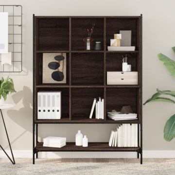 Bibliotecă, stejar maro, 102x30x141,5 cm, lemn prelucrat - Img 3