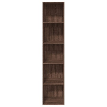 Bibliotecă, stejar maro, 40x30x189 cm, lemn prelucrat - Img 4