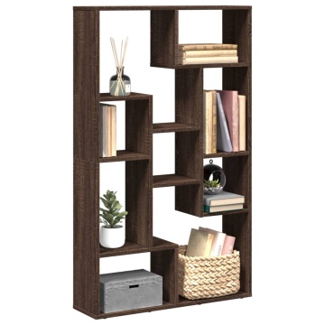 Bibliotecă, stejar maro, 72x20x120 cm, lemn prelucrat - Img 1