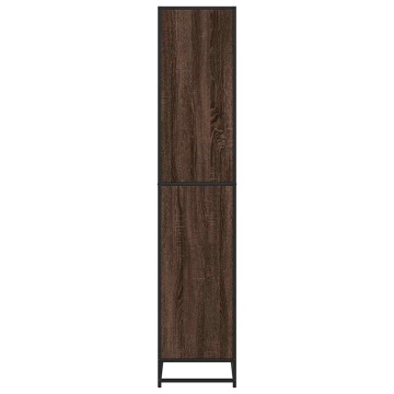 Bibliotecă, stejar maro, 80,5x35x170,5 cm, lemn prelucrat - Img 8