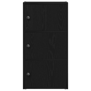Bibliotecă Stejar negru 40x24x77 cm Lemn prelucrat - Img 4