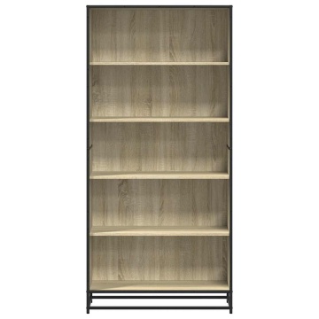 Bibliotecă, stejar sonoma, 80,5x35x170,5 cm, lemn prelucrat - Img 4