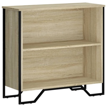 Bibliotecă, stejar sonoma, 80x31x74,5 cm, lemn prelucrat - Img 2