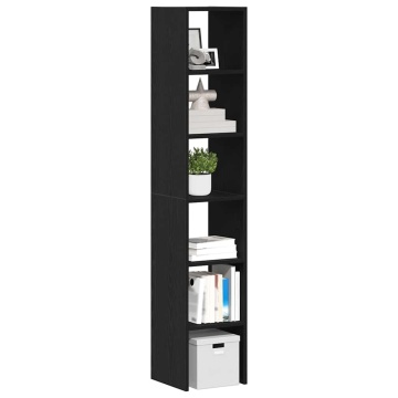 Biblioteci 2 buc, stivuibile, stejar negru, lemn prelucrat - Img 1