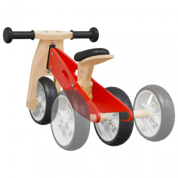 Bicicletă de echilibru pentru copii 2 în 1, roșu - Img 7