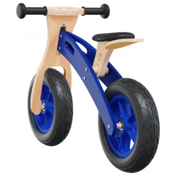 Bicicletă echilibru de copii, cauciucuri pneumatice, albastru - Img 6