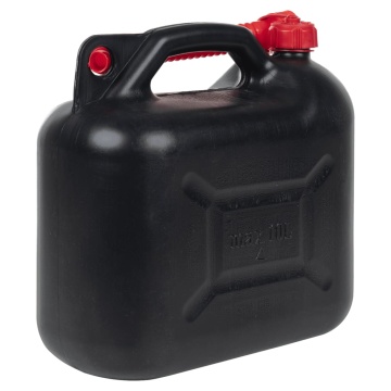 Bidon de combustibil, pipă flexibilă, 3 buc. negru 10 L plastic - Img 5