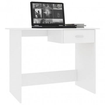 Birou, alb, 100 x 50 x 76 cm, PAL - Img 3